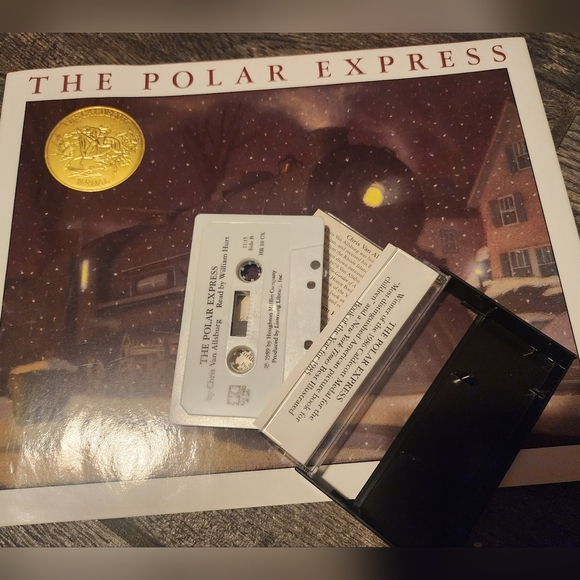 The Polar Express Book And Casette By Chris Van Allsburg - Picture 1 of 6